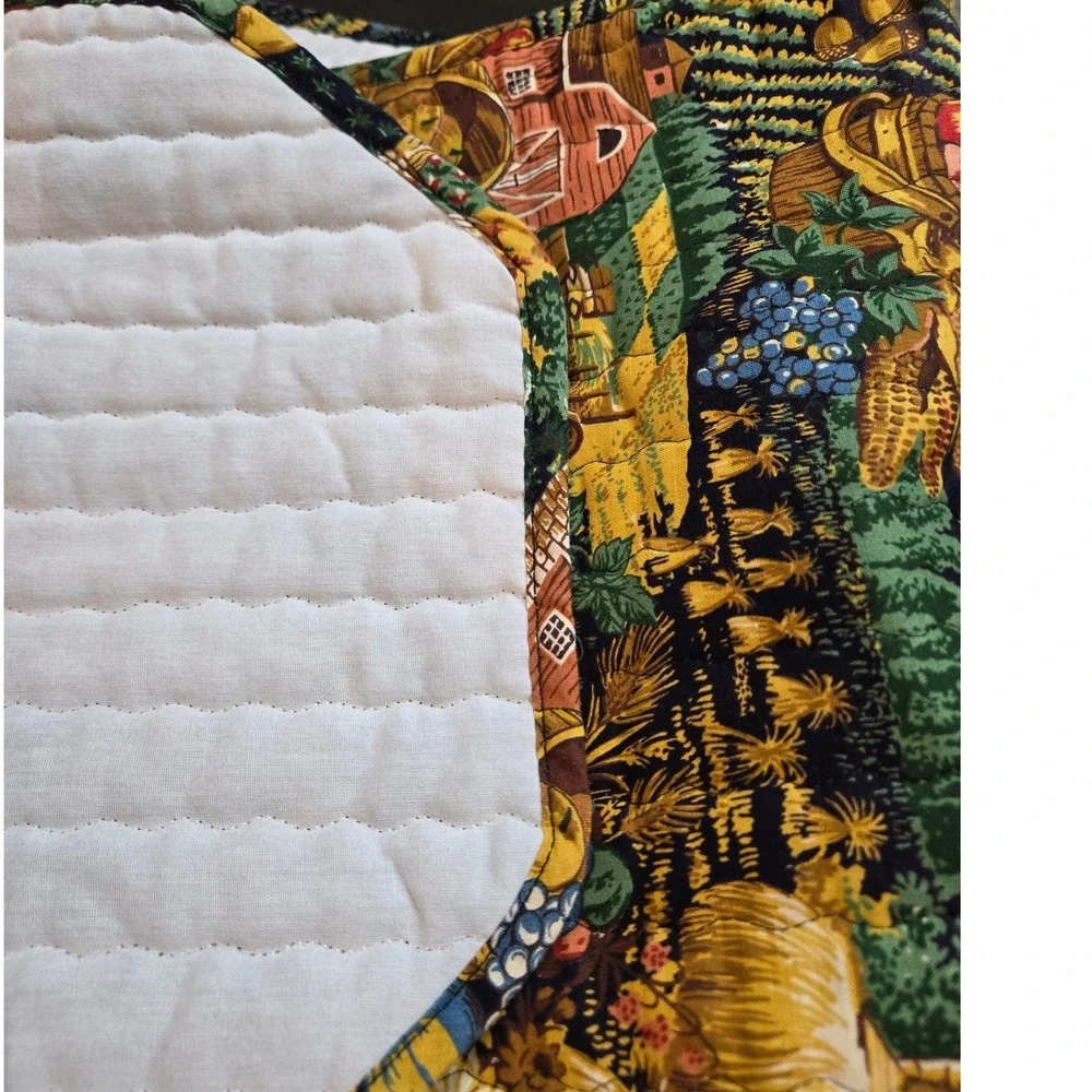 Unbranded Harvest Table Runner OS‎ Multicolor Excellent Quilted Farmhouse